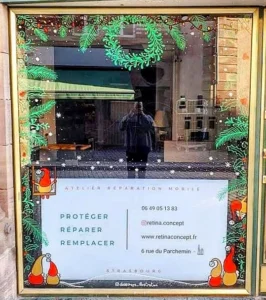 Dessirêve Illustrations vitrine noel saisonniere peinte vitrine noel saisonniere peinte 0 Dessirêve Illustrations vitrine noel saisonniere peinte