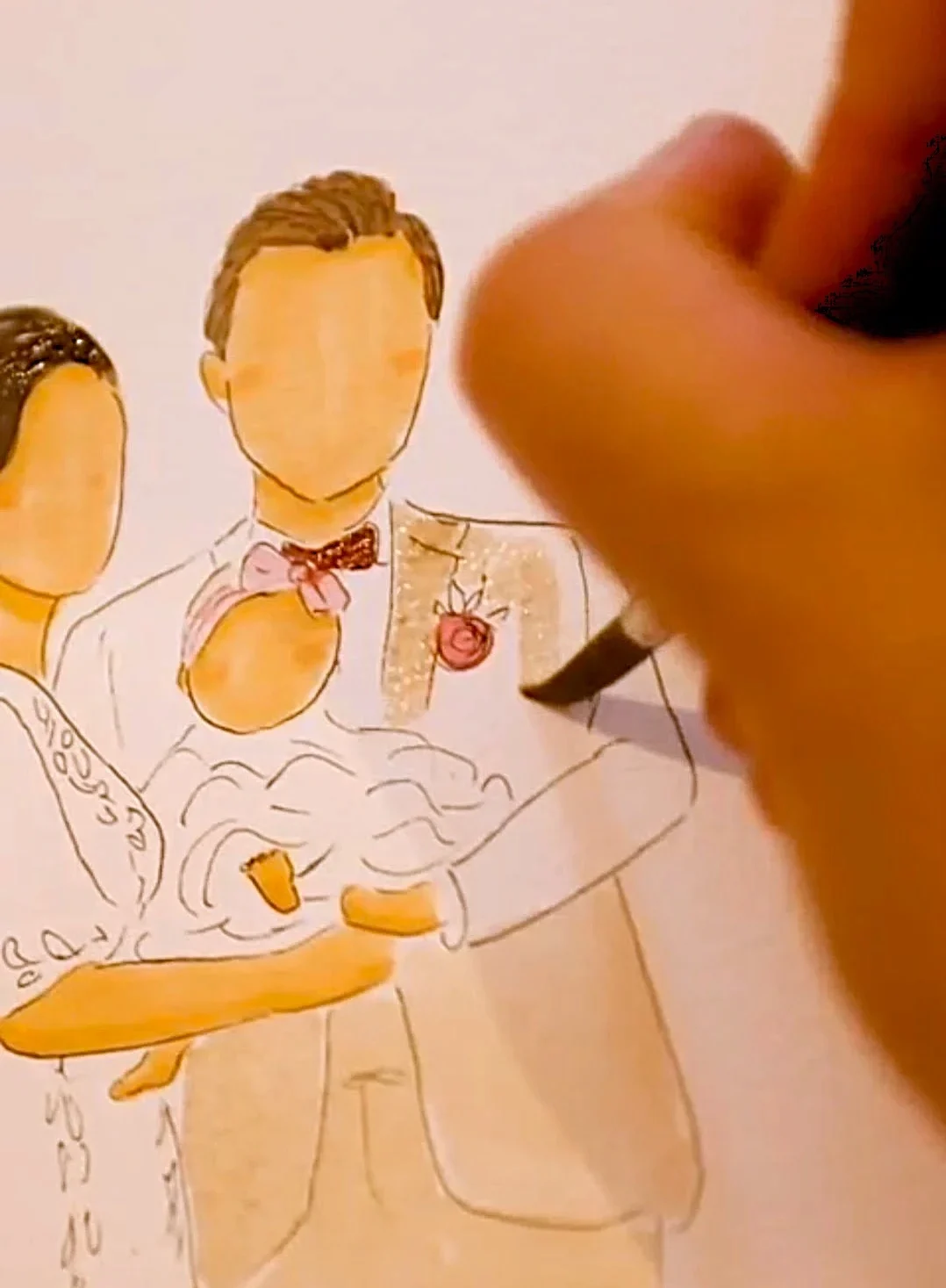 Dessirêve Illustrations Crédit photo Fg drone portrait de mariage aquarelle portrait de mariage aquarelle 0 Dessirêve Illustrations portrait de mariage aquarelle